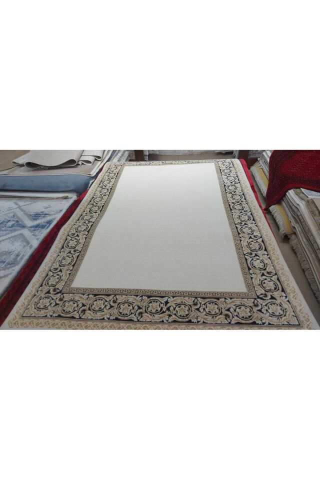 SULTAN İPEK HALI YÜKSEK KALİTE SIK DOKUMA EL EMEĞİDE OLAN İPEK SALON HALISI Lacivert - 200 X 290