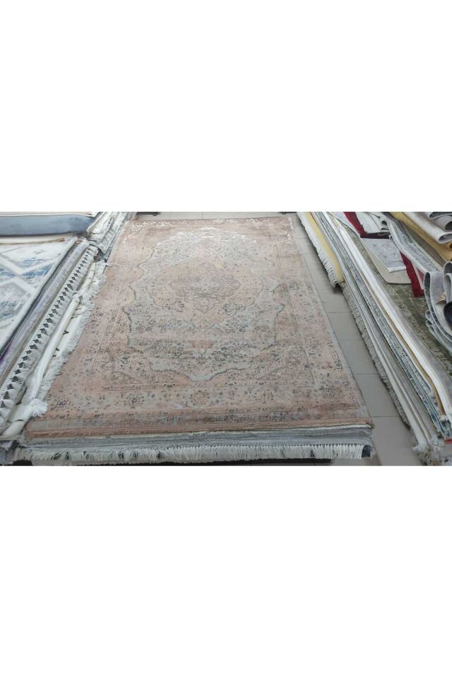 premium ipek bambu sık dokuma parıltılı muhteşem halı