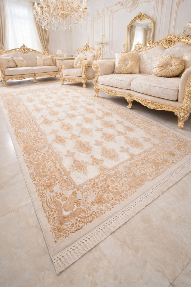 Hanedan ipek akrilik sık doku yüksek kalite dokuma salon halısı