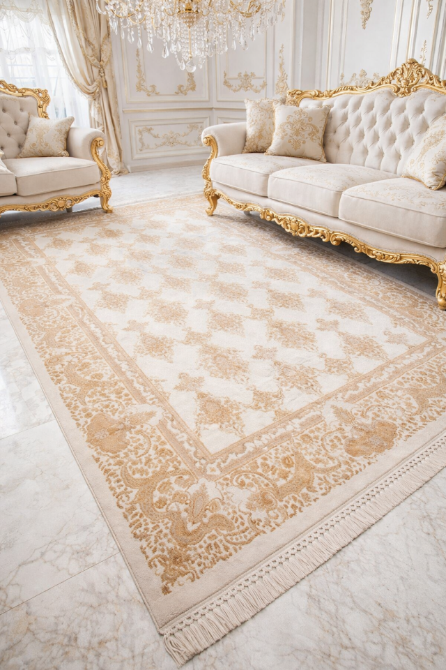 Hanedan ipek akrilik sık doku yüksek kalite dokuma salon halısı