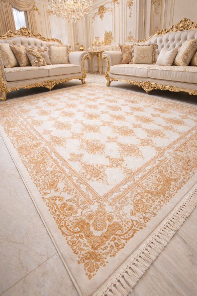 Hanedan ipek akrilik sık doku yüksek kalite dokuma salon halısı