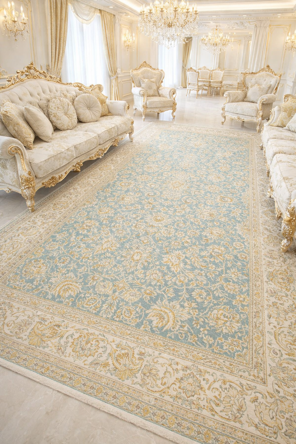 Hanedan ipek akrilik sık yüksek kalite dokuma salon halısı