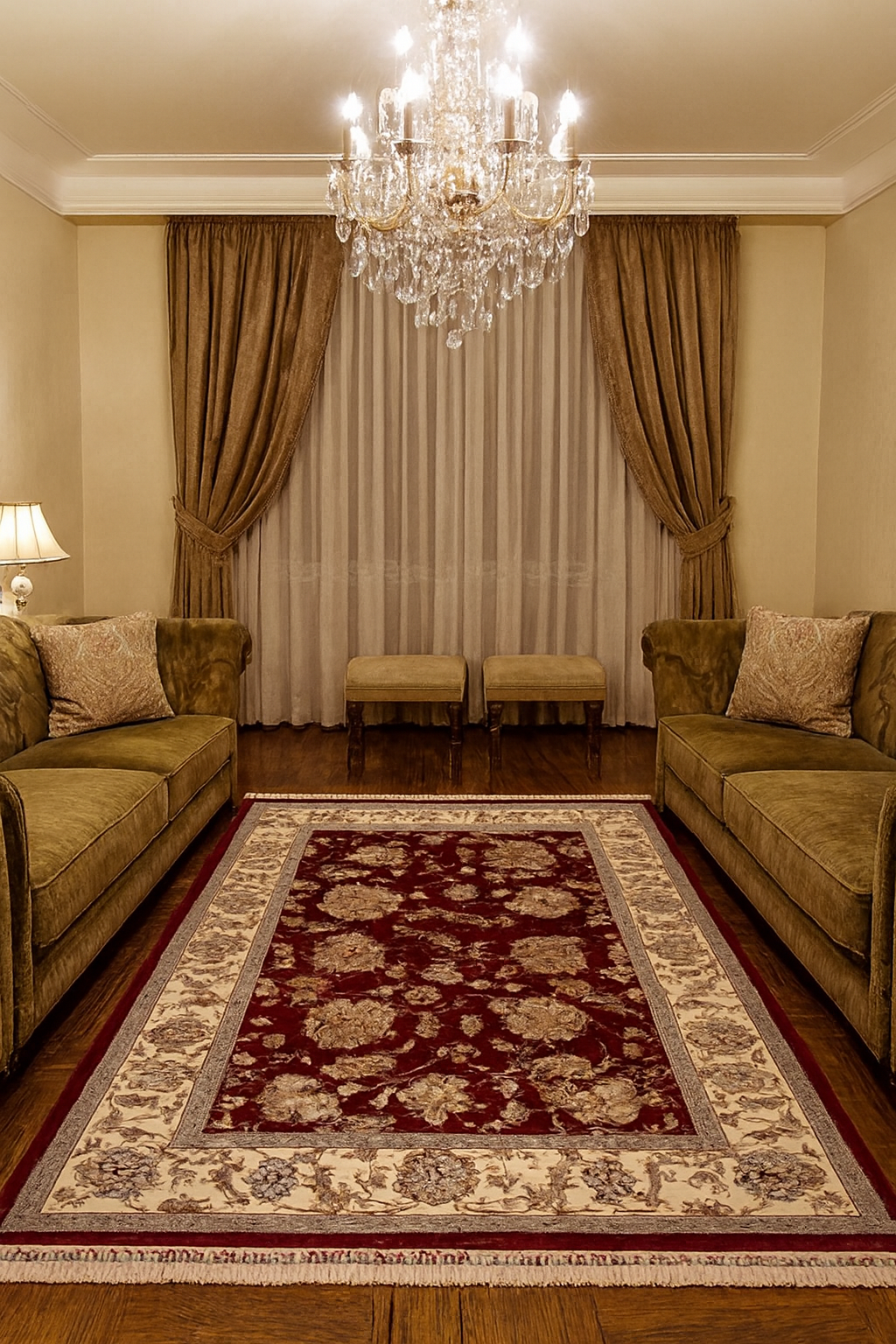 UŞAK SAFİ YÜN ÖZEL DEMİRCİ DOKUMA YÜKSEK KALİTE DOKUMA YÜN HALI