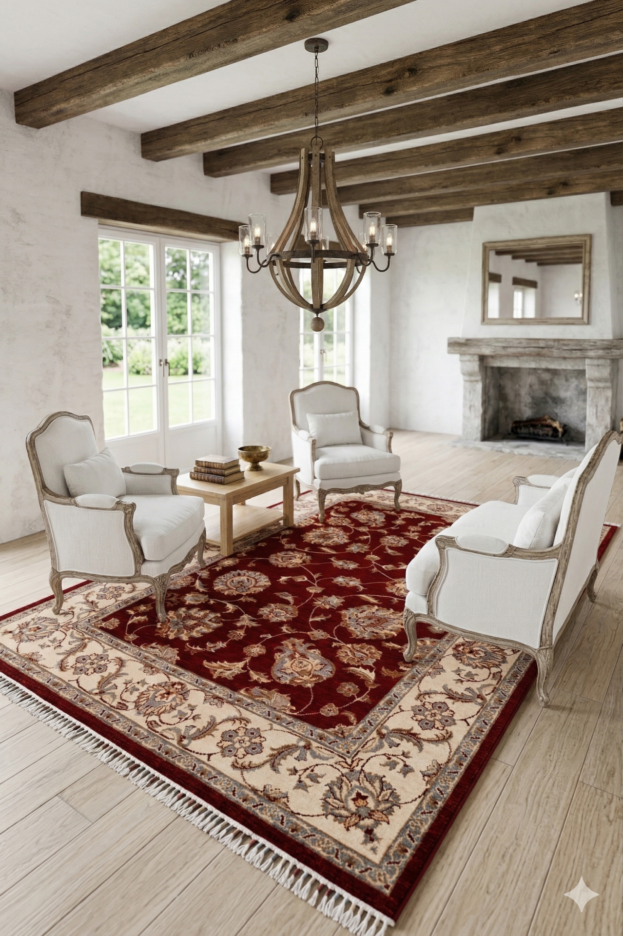 UŞAK SAFİ YÜN ÖZEL DEMİRCİ DOKUMA YÜKSEK KALİTE DOKUMA YÜN HALI