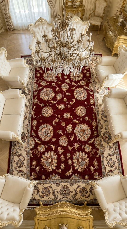 UŞAK SAFİ YÜN ÖZEL DEMİRCİ DOKUMA YÜKSEK KALİTE DOKUMA YÜN HALI