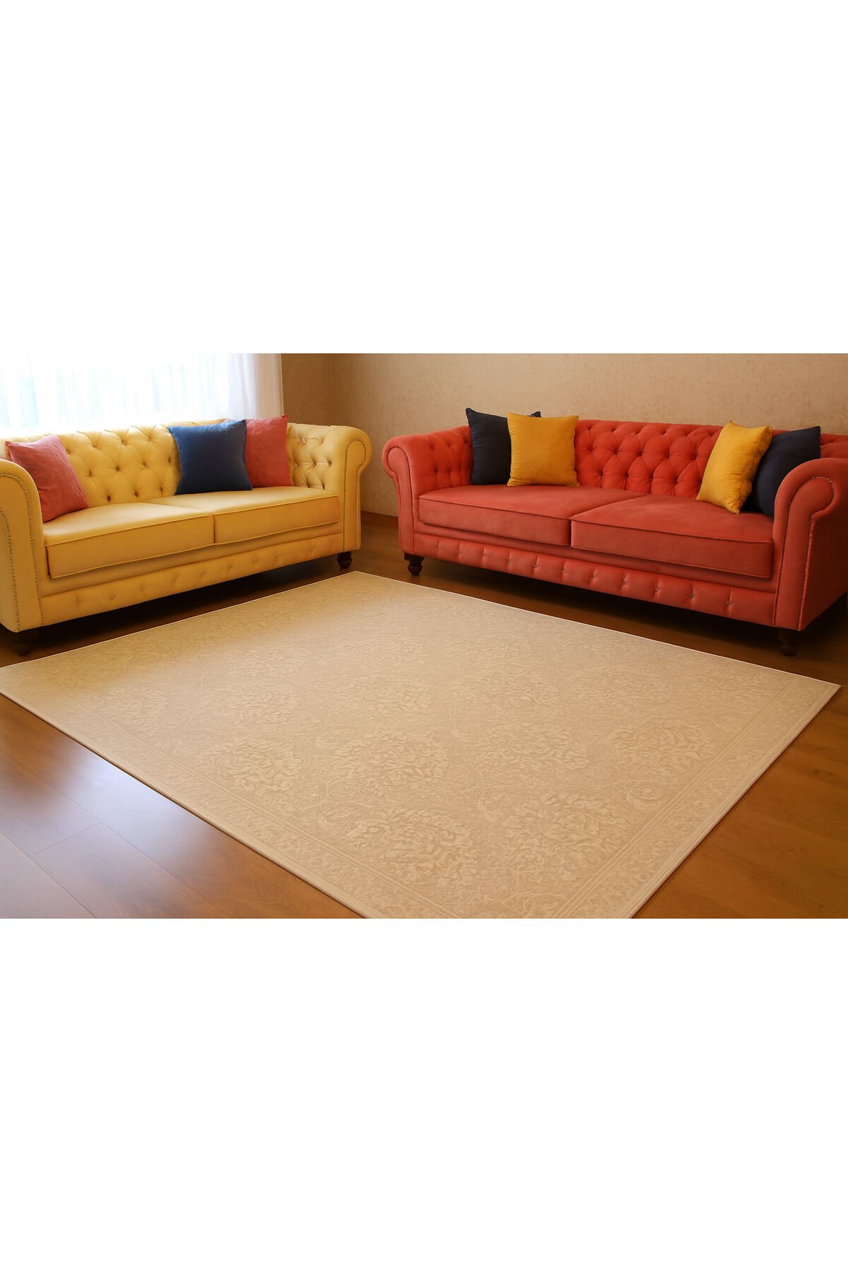 sera sık dokuma orta kalınlıkta akrilik halı