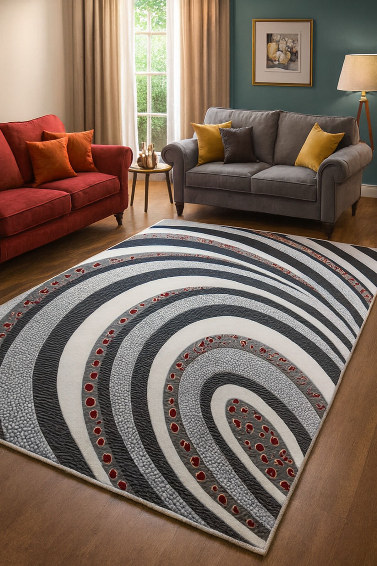 sera sık dokuma orta kalınlıkta akrilik halı