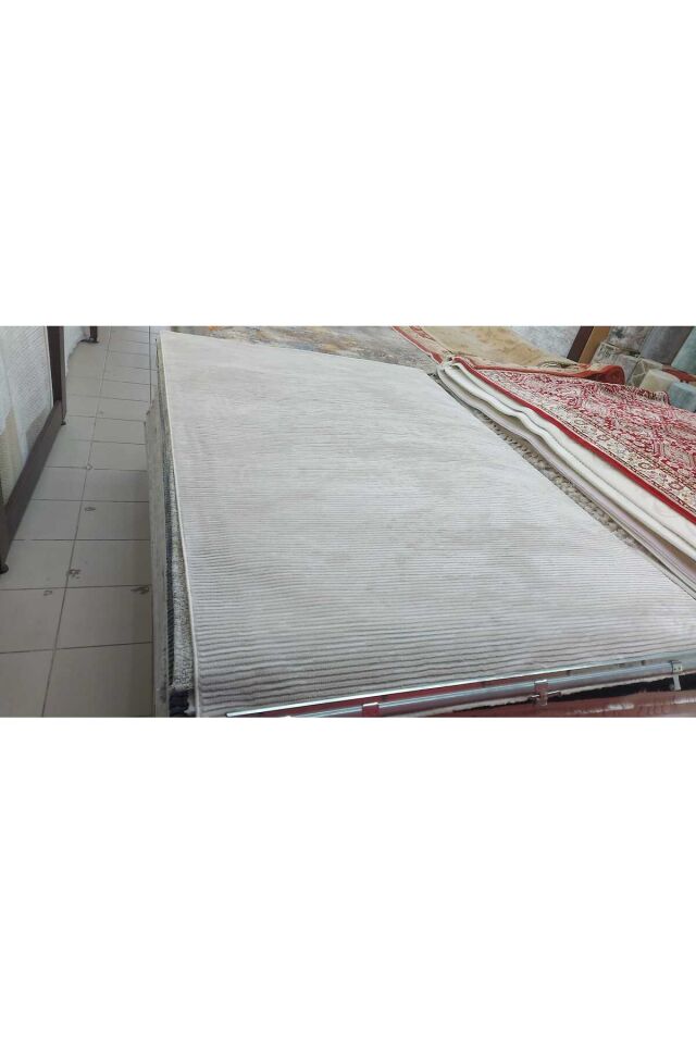 SİDE SIK DOKUMA AKRİLİK HER EBAT KESME YAPILAN ORTA KALINLIKTA HALI 4M EBAT VAR KORİDOR,MUTFAK Bej - 300 X 450