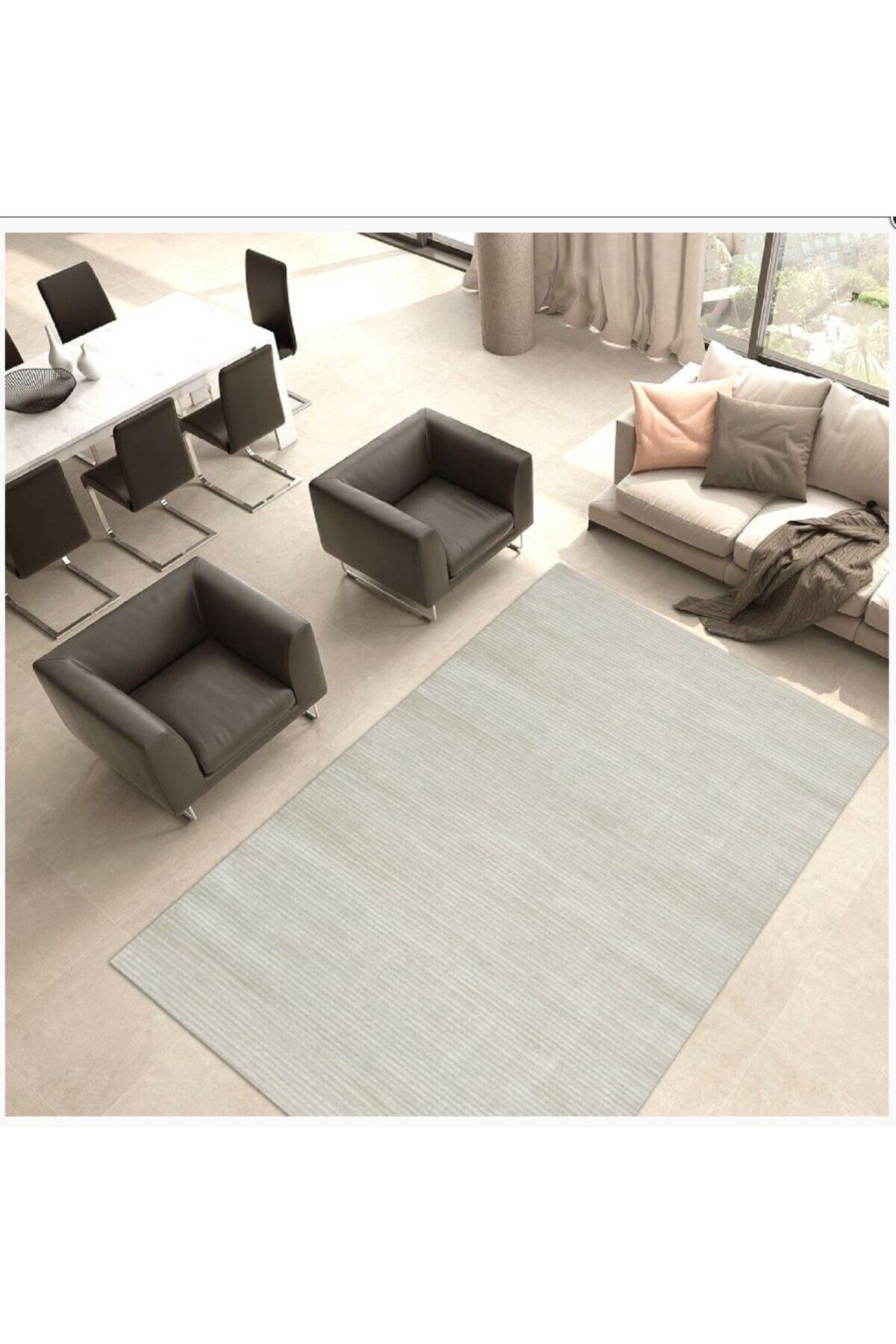 SİDE SIK DOKUMA AKRİLİK HER EBAT KESME YAPILAN ORTA KALINLIKTA HALI 4M EBAT VAR KORİDOR,MUTFAK Bej - 300 X 450