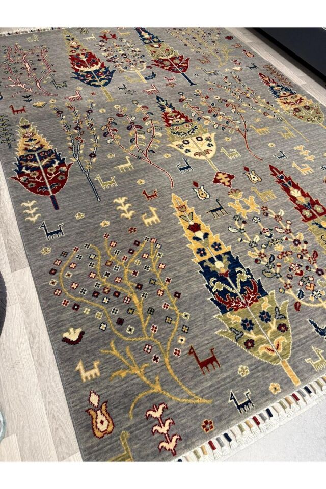 UŞAK SAFİ YÜN ÖZEL DEMİRCİ DOKUMA YÜKSEK KALİTE DOKUMA YÜN HALI