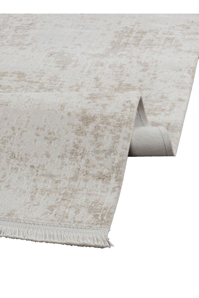 APEX CALİSTA MÜTHİŞ PARILTILI İPEK VİSKON YÜKSEK KALİTE DOKUMA HALI SALONLAR PATLAR Krem - 240 X 340