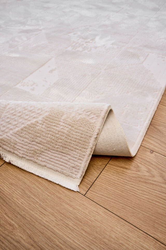 APEX AZUR SIK DOKUMA ÇOK KALIN EVİNİZİ SICACIK YAPAN HALI Krem - 200 X 290