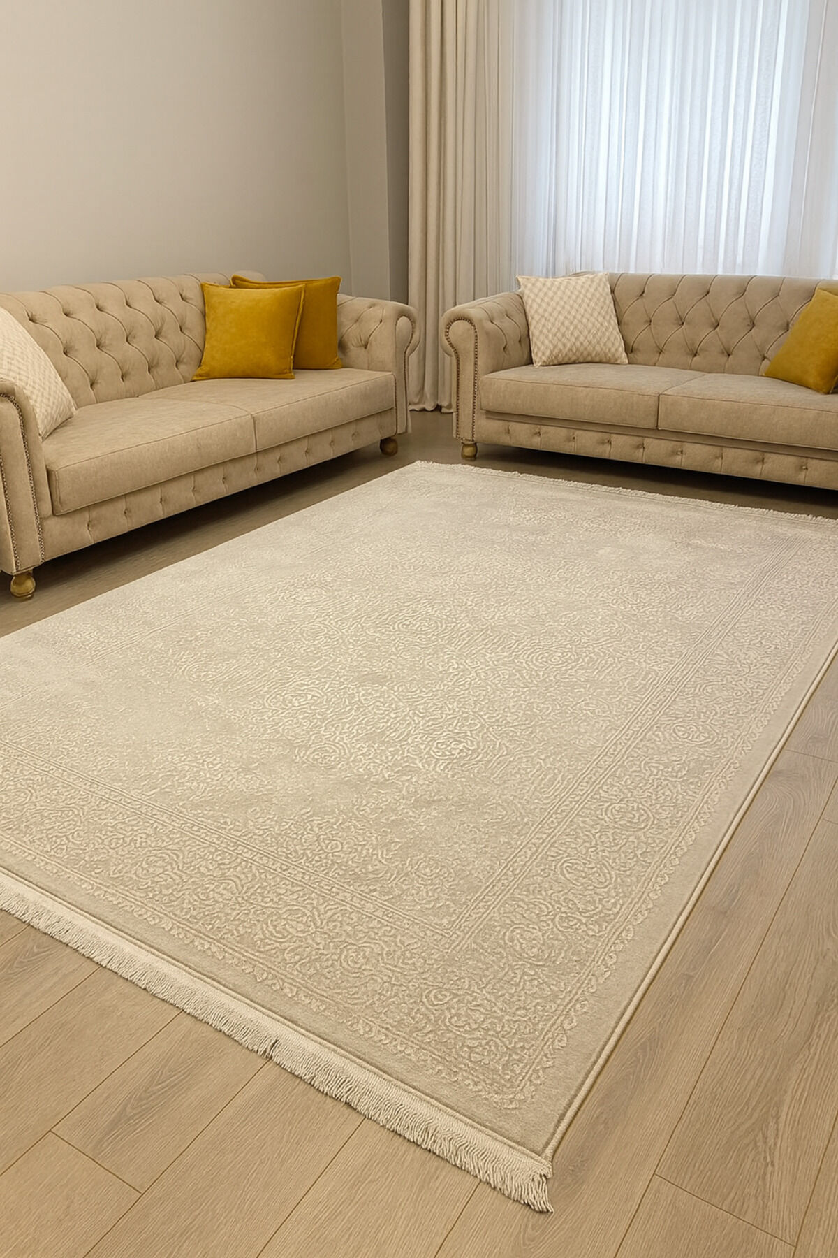ALYA SIK DOKUMA ORTA KALINLIKTA AKRİLİK HALI Gri - 160 X 230